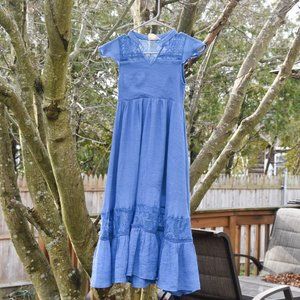 Muted Blue Joyfolie Mia Joy Lightweight Maxi Dress Size 6